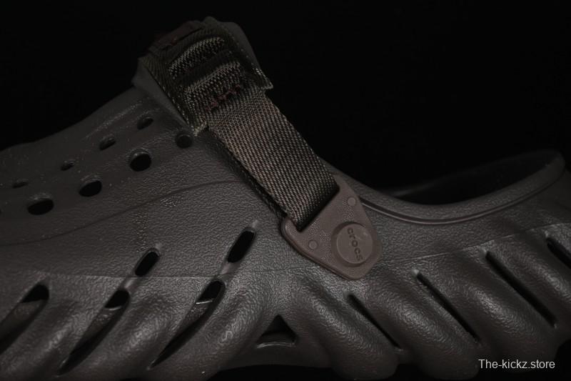 Crocs Bobs Flat Heel Closed Toe Slip-On Beach Clog Sandals - B.D4