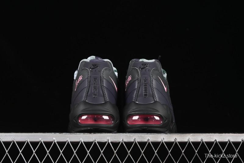 Nike Air Max 95 Retro Cushioned Running Shoes with Air-Sole Unit - FB2709-001