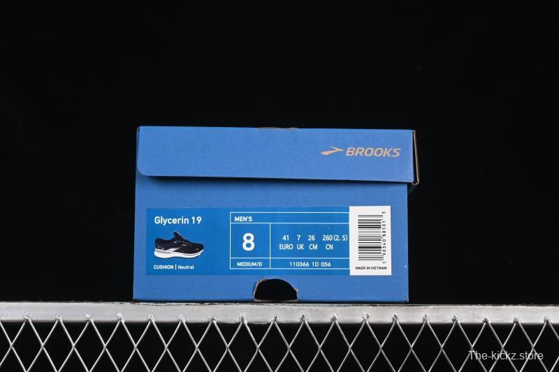 Brooks Glycerin 19 Men's Cushioned Marathon Nitrogen Running Shoes - 1103661D056