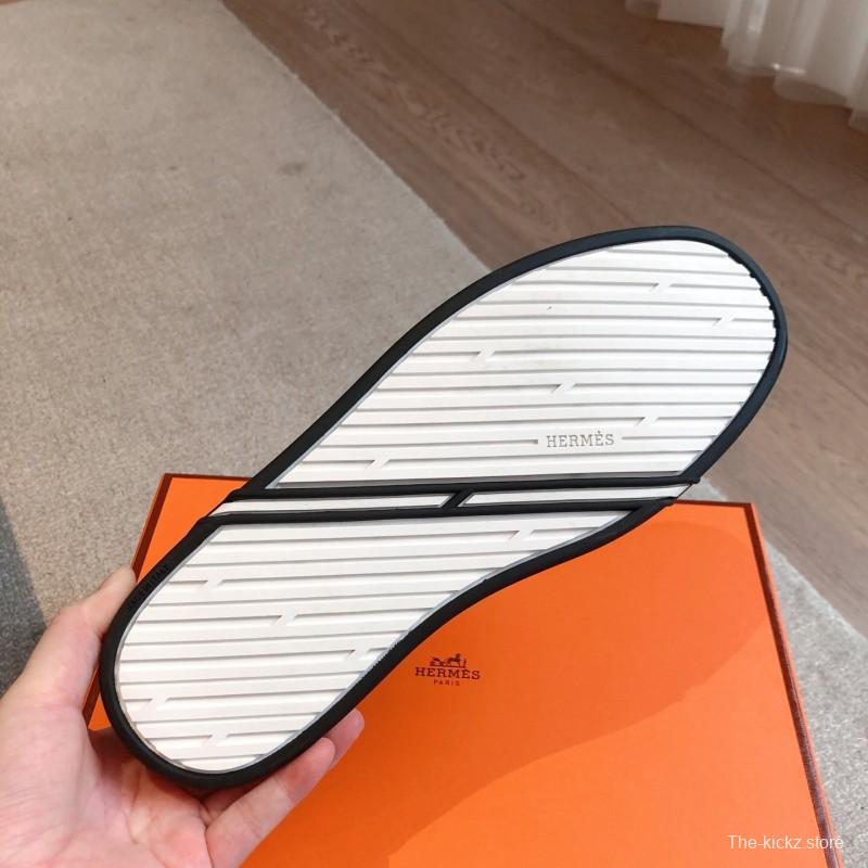 2025 Unisex Hermès Blue Grey Suede Leather Sneakers AS00380