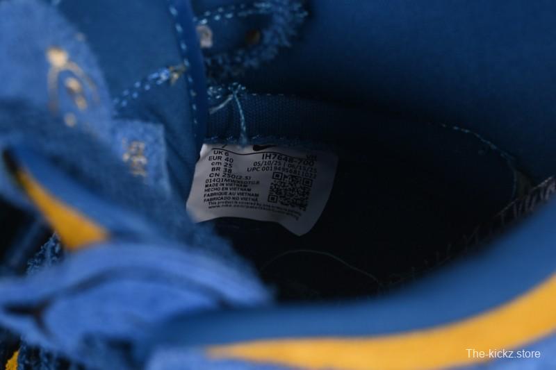 Nike Dunk Low Panda Blue Orange Low-Top Casual Skate Shoes - IH7648-700