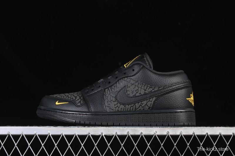 Nike Air Jordan 1 Low Elephant Print Casual Sneakers - IM6568-010