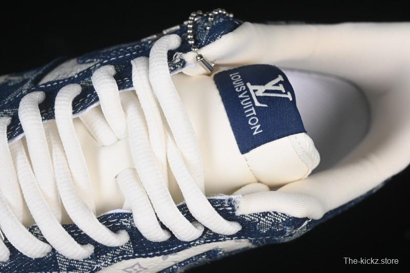 Nike Air Force 1 '07 Low LV Collaboration White Blue Casual Sneakers - YF9511-811