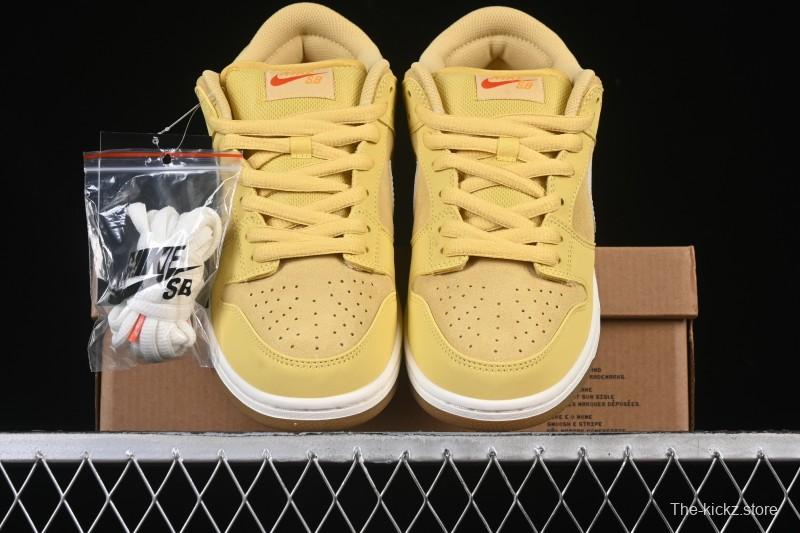 Nike SB Dunk Low Saturn Gold Low-Top Skate Shoes - FJ1674-700