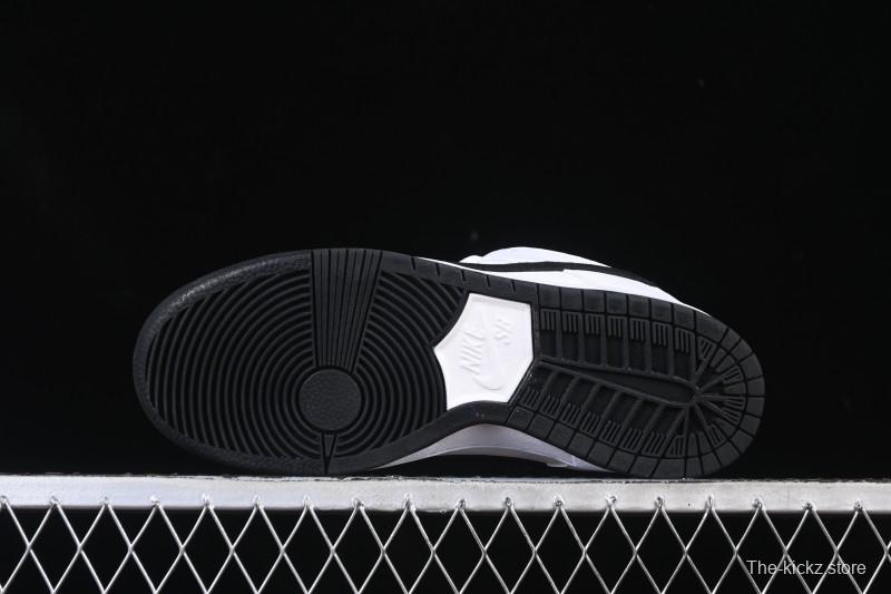 Nike SB Dunk Low Classic White Black Low-Top Casual Skate Shoes HF3704-100