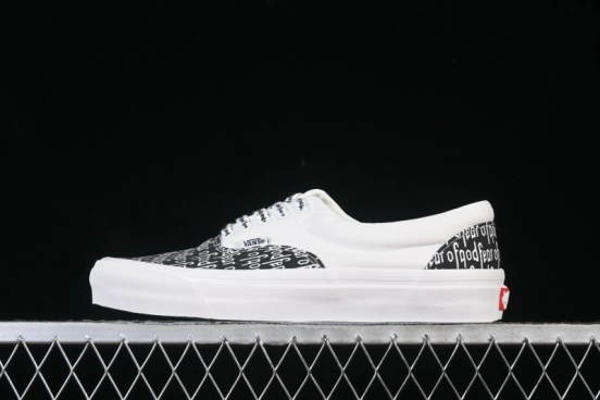 Vans Era 44 Low-Top Casual Skate Shoes with All-Over Logo Print - VN0A3MQ5PZP1