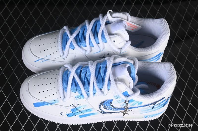 Nike Air Force 1 '07 Low Sagittarius Hand-Painted Doodle Zodiac Series Low-Top Casual Sneakers - 11231221