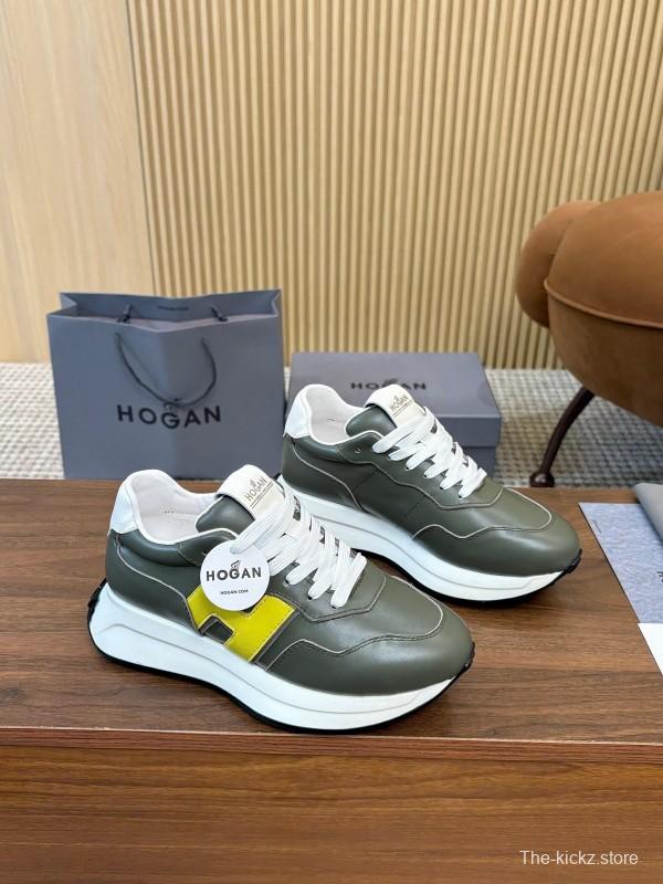 Hogan H-STRIPES Series Couple Thick Sole Dad Shoes Flying Boat Shoes Casual Sports Shoes - AS00350