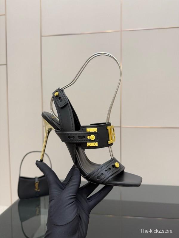 Balmain 2025/SS Metal Heel High Heel Sandals - KFY00320