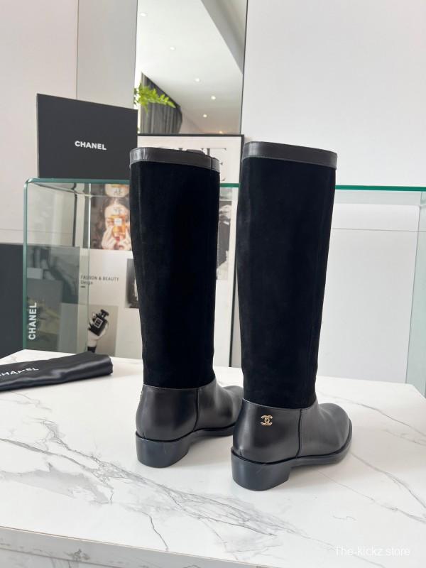 Adidas 2025 SS Suede Patchwork Chelsea Riding Boots Western Cowboy Boots - ModelX