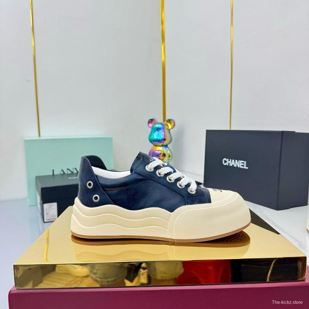 Chanel 2025 SS Panda Loafers Bread Shoes Original Calfskin - LY00320