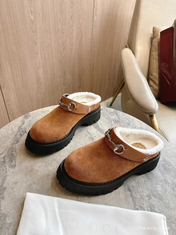 Gucci 2025 SS Mule Shoes with Horsebit Detail - LY00320