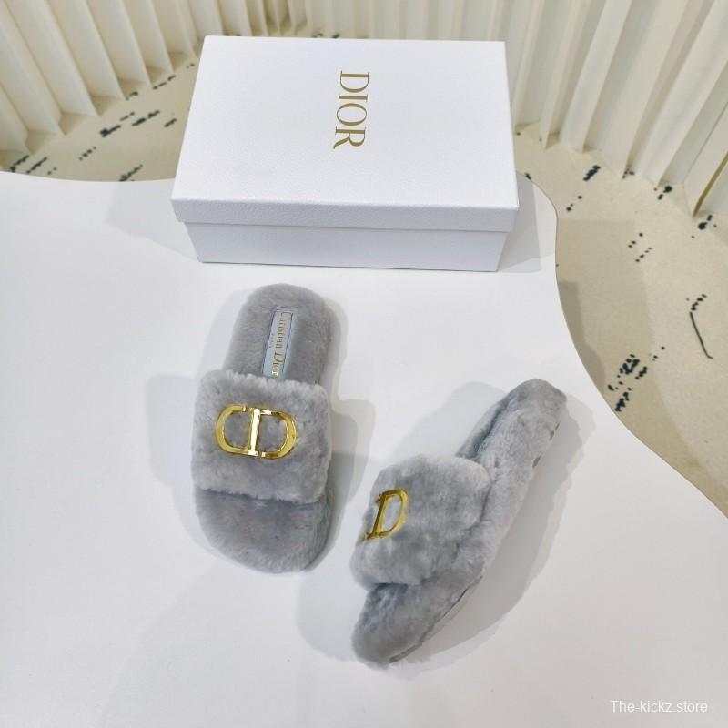 Dior Metal Buckle Wool Slippers Series - LY00280