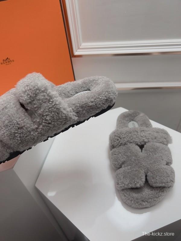 H Erijus Shoes 2025/SS Teddy Wool Slippers - LY00270