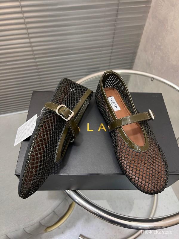 ALAIA 2025/SS New Color Mesh Flat Sandals Slippers - KFY00270